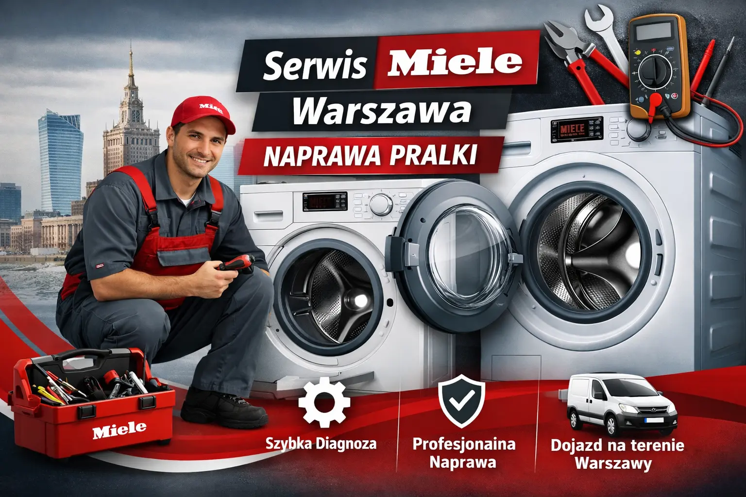 naprawa pralek Miele Warszawa serwis AGD szybka naprawa na miejscu